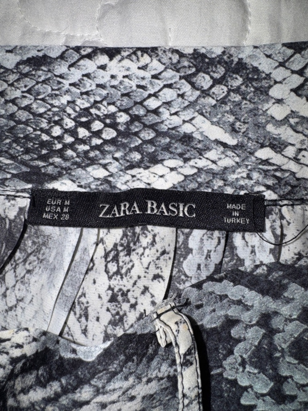 Zara Snake Print Button-Front Midi Skirt - Picture 8 of 8